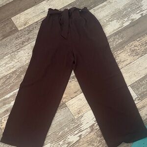 Women’s wide leg Brown dress Pants S